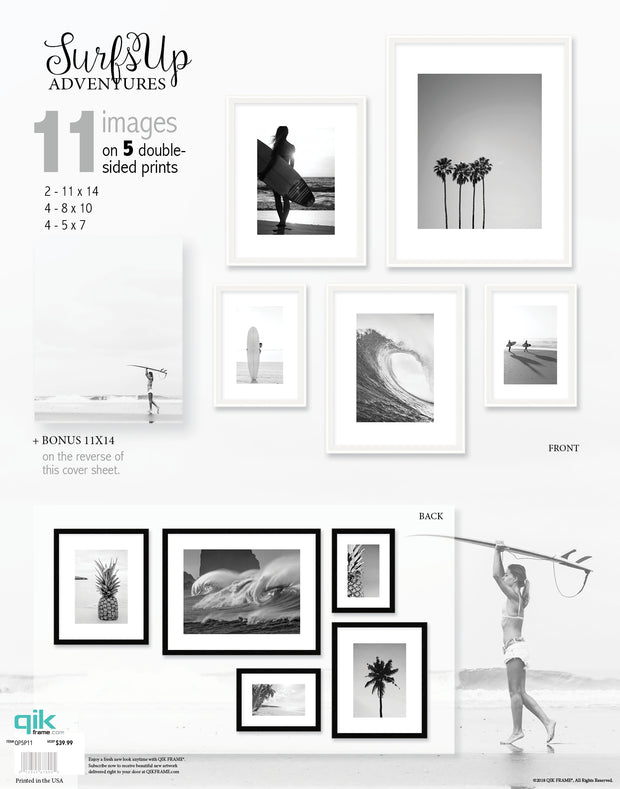 SurfsUp Adventures - 5pc Double-Sided Print Set