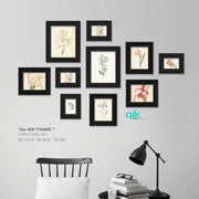 10pc Gallery Wall Set - Q53 Century - Black