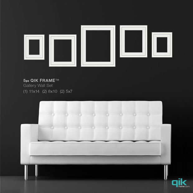 5pc Gallery Wall Set - Q53 Century - White