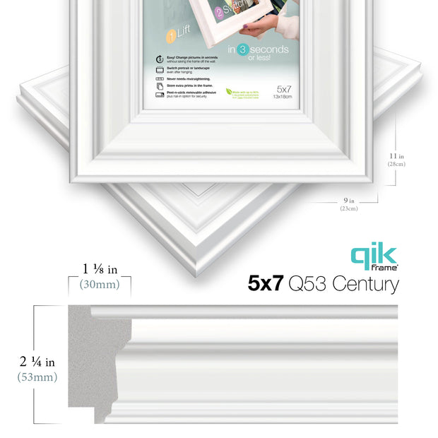 10pc Gallery Wall Set - Q53 Century - White