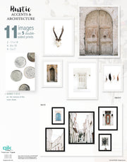 Rustic Accents & Architecture - 5pc Double-Sided Art Print Set