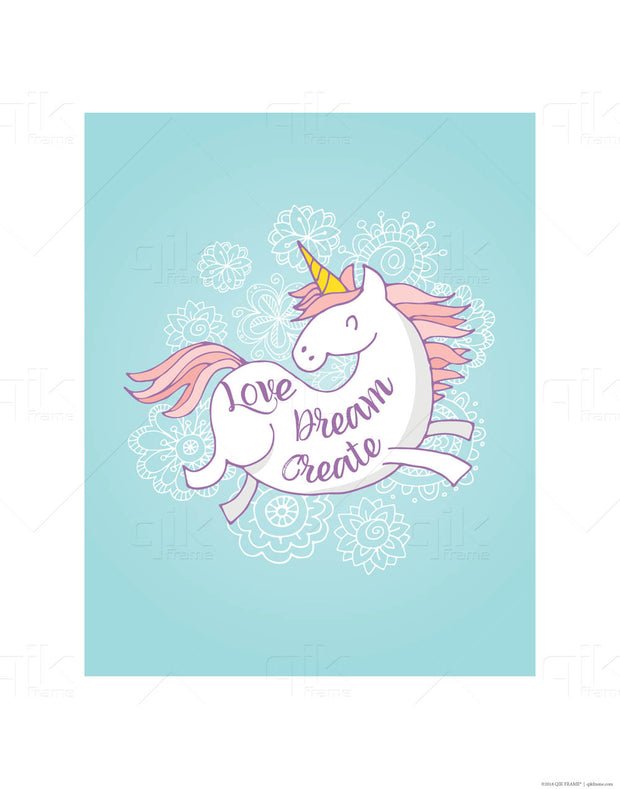 Unicorn Dreams - 3pc Double-Sided Art Print Set