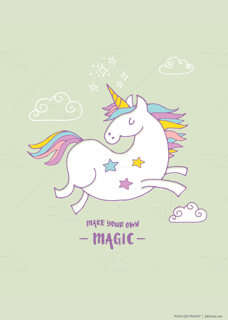 Unicorn Dreams - 5pc Double-Sided Art Print Set