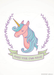 Unicorn Dreams - 5pc Double-Sided Art Print Set