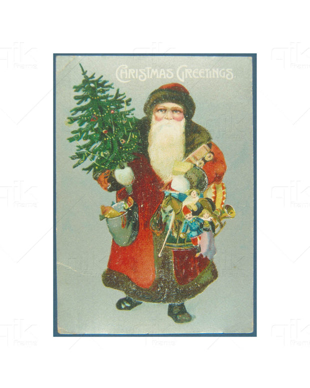 Vintage Christmas - 5pc Double-Sided Art Print Set