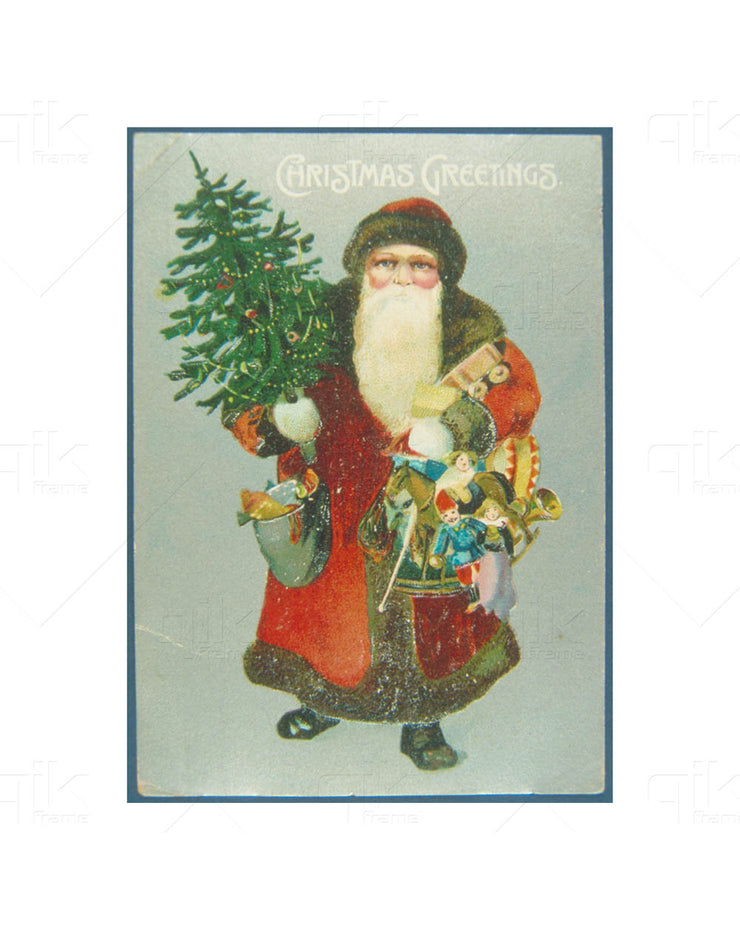 Vintage Christmas - 5pc Double-Sided Art Print Set