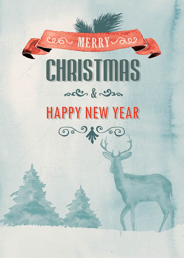 Vintage Christmas - 5pc Double-Sided Art Print Set