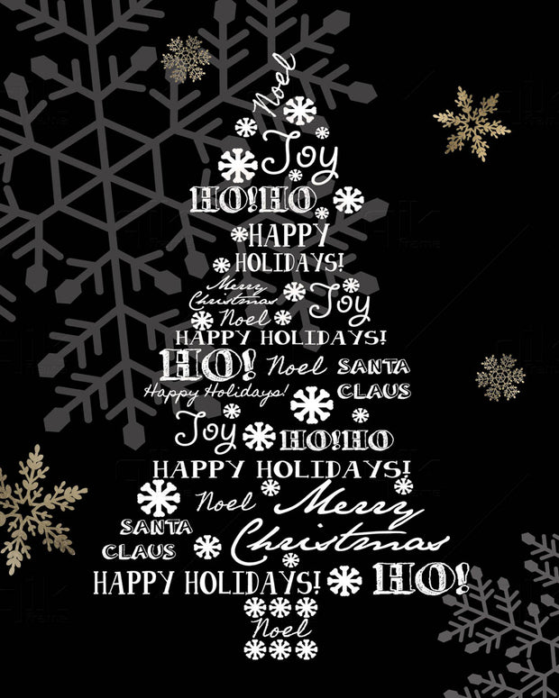 Yuletide Decor - 5pc Double-Sided Art Print Set