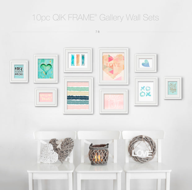 10pc Gallery Wall Set - Q53 Century - White